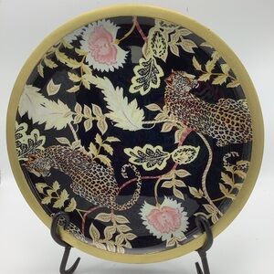 Hand Made  Indian Leopard Print Decorative Plate